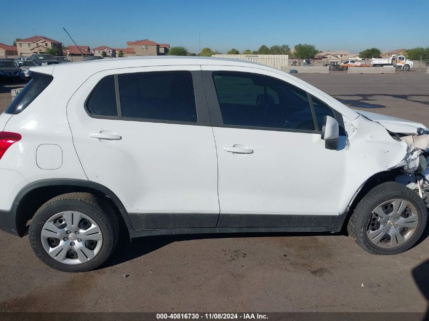 2018 Chevrolet Trax Ls VIN: KL7CJKSBXJB522979 Lot: 40816730