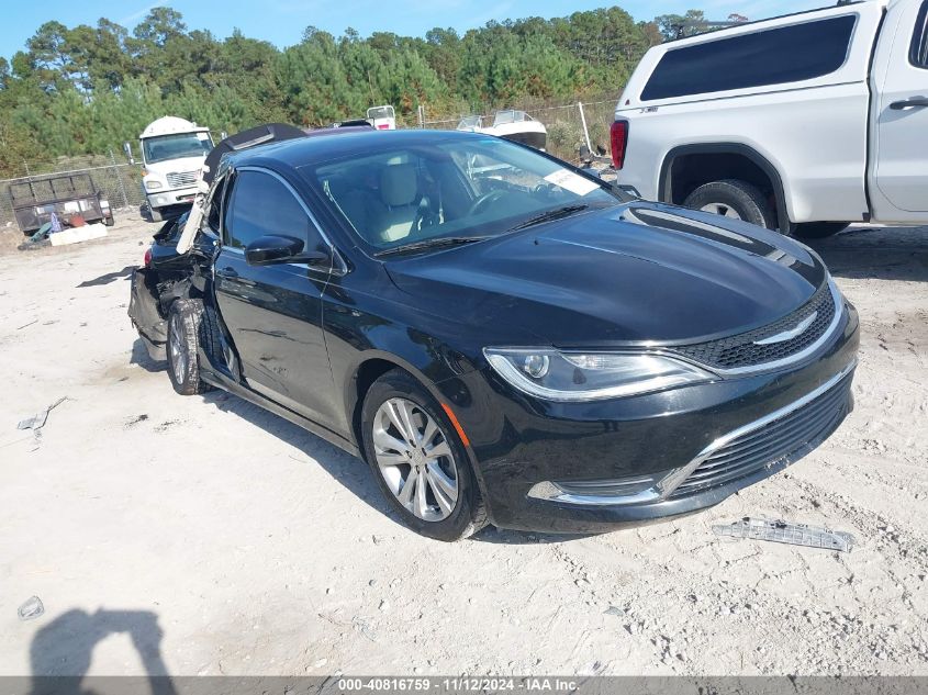 2016 Chrysler 200 Limited Platinum VIN: 1C3CCCAB7GN191620 Lot: 40816759