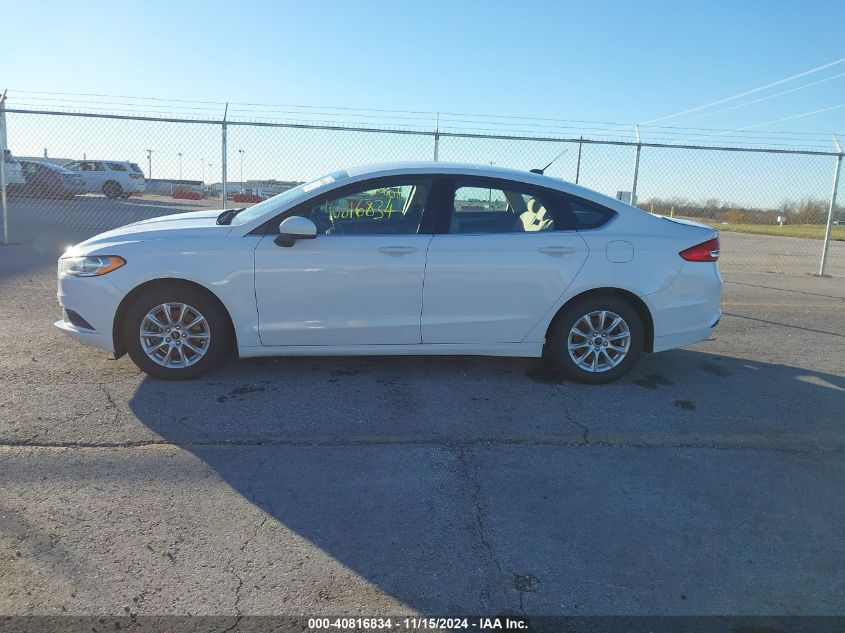 2018 Ford Fusion S VIN: 3FA6P0G77JR272948 Lot: 40816834