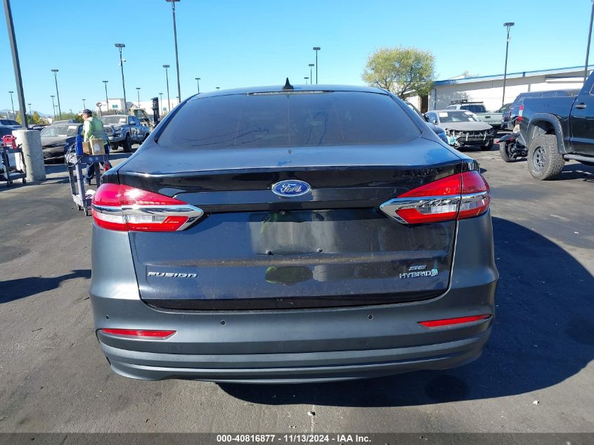 2019 Ford Fusion Hybrid Se VIN: 3FA6P0LU7KR220734 Lot: 40816877