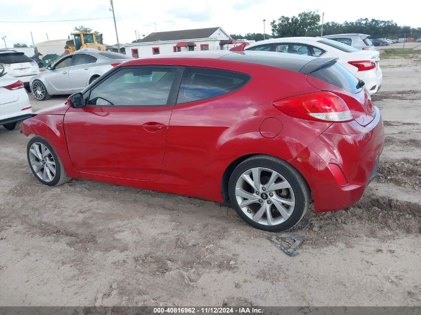 2017 Hyundai Veloster VIN: KMHTC6AD7HU305939 Lot: 40816962