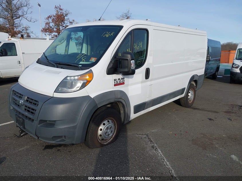 Vin: 3c6trvag1je150310, lot: 41306541, ram promaster 1500 low roof 136 wb 20182