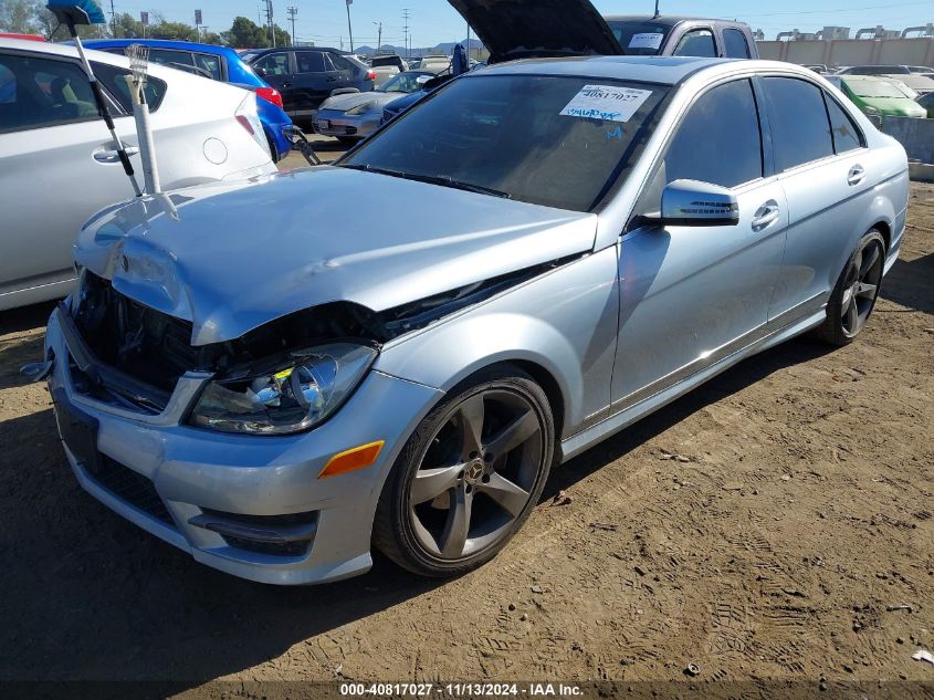 VIN WDDGF4HB9EA965425 2014 MERCEDES-BENZ C-CLASS no.2