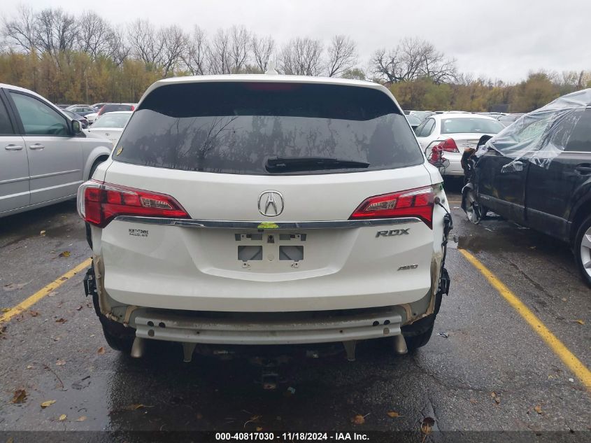 2016 Acura Rdx Advance VIN: 5J8TB4H79GL016546 Lot: 40817030