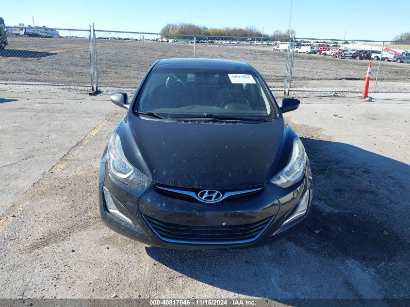 2016 Hyundai Elantra Se VIN: 5NPDH4AE0GH786455 Lot: 40817046