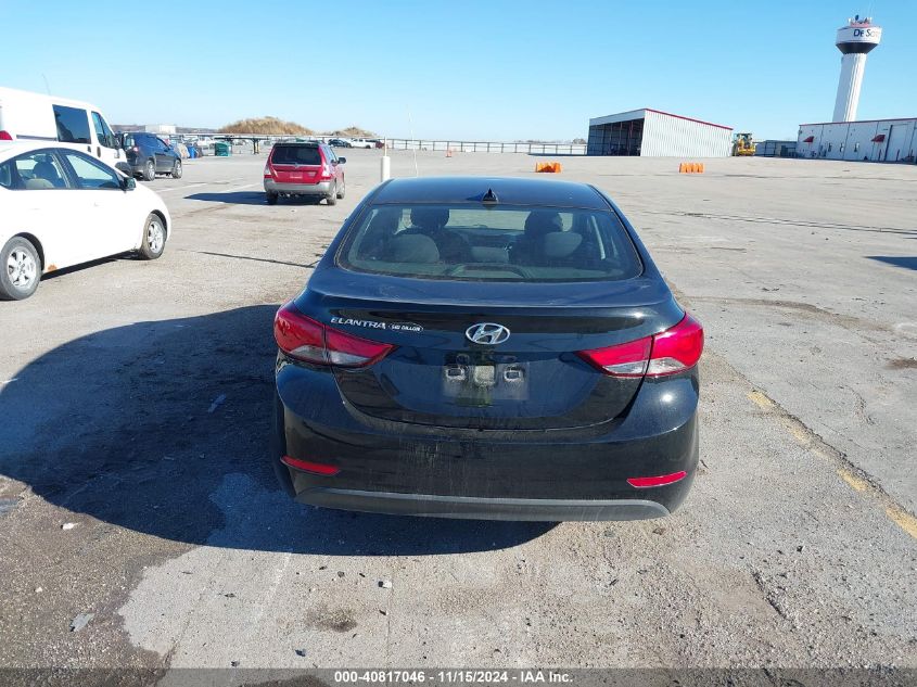 2016 Hyundai Elantra Se VIN: 5NPDH4AE0GH786455 Lot: 40817046