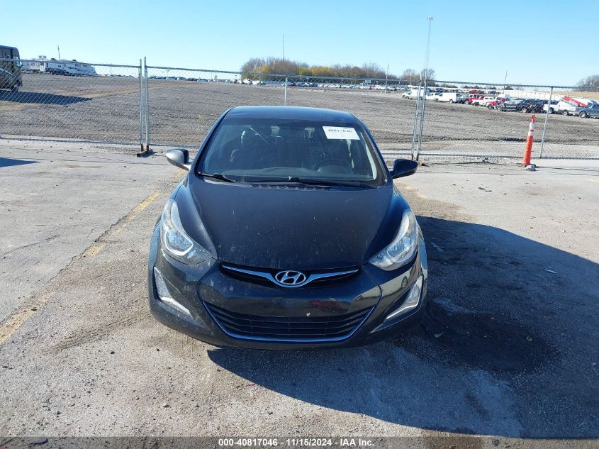 2016 Hyundai Elantra Se VIN: 5NPDH4AE0GH786455 Lot: 40817046