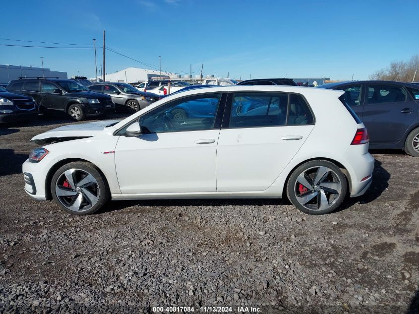 2020 Volkswagen Golf Gti 2.0T Autobahn/2.0T S/2.0T Se VIN: 3VW6T7AU4LM012792 Lot: 40817084