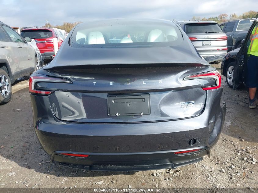 2024 Tesla Model 3 Performance VIN: 5YJ3E1ET7RF841447 Lot: 40817116