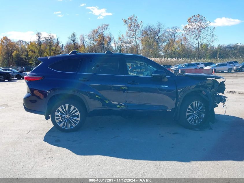 2021 Toyota Highlander Hybrid Platinum VIN: 5TDEBRCH1MS015793 Lot: 40817201