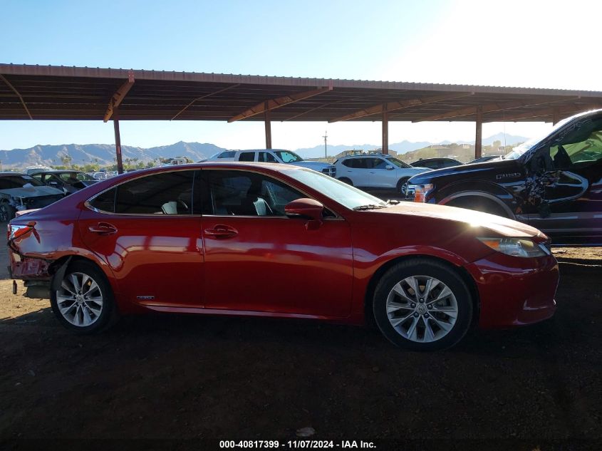 2014 Lexus Es 300H VIN: JTHBW1GG2E2047654 Lot: 40817399