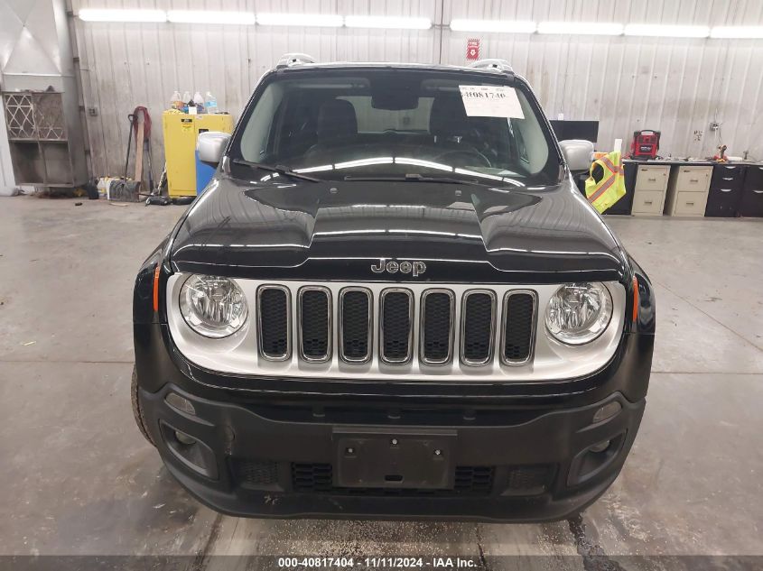 2016 Jeep Renegade Limited VIN: ZACCJBDT6GPC72602 Lot: 40817404