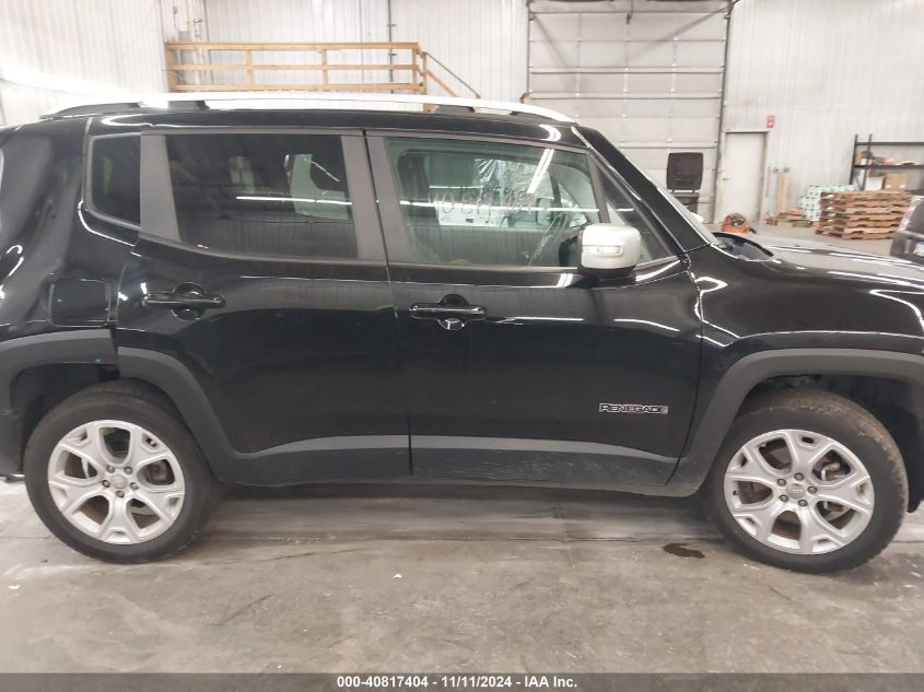 2016 Jeep Renegade Limited VIN: ZACCJBDT6GPC72602 Lot: 40817404