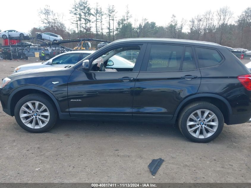 2017 BMW X3 xDrive28I VIN: 5UXWX9C33H0T22285 Lot: 40817411