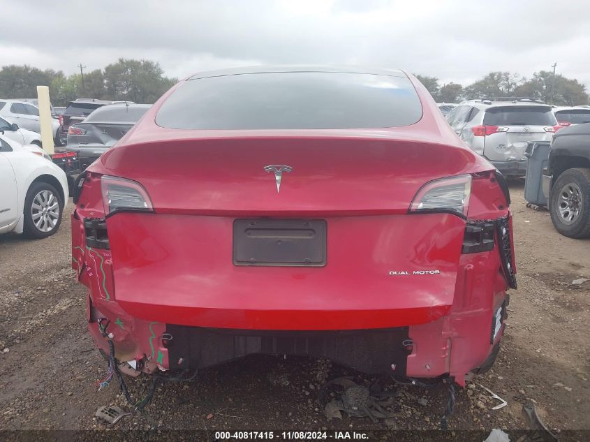 2021 TESLA MODEL Y LONG RANGE DUAL MOTOR ALL-WHEEL DRIVE - 5YJYGDEE5MF083684