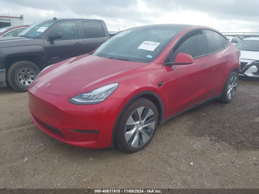 2021 TESLA MODEL Y LONG RANGE DUAL MOTOR ALL-WHEEL DRIVE - 5YJYGDEE5MF083684