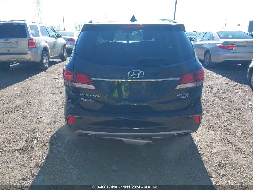 2017 Hyundai Santa Fe Se/Limited VIN: KM8SNDHF1HU230642 Lot: 40817418