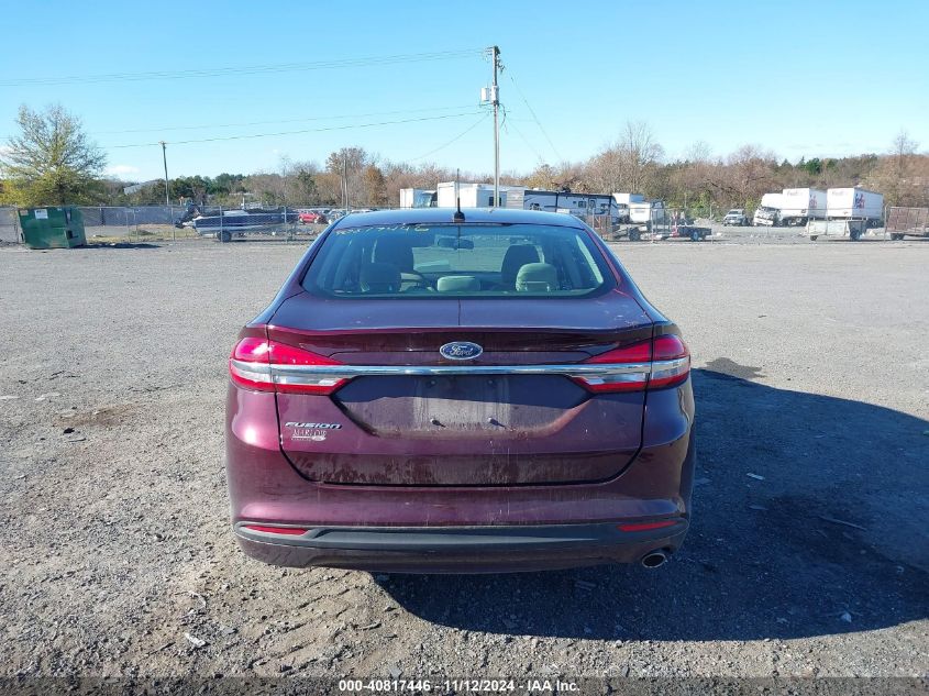 2017 Ford Fusion S VIN: 3FA6P0G70HR118897 Lot: 40817446