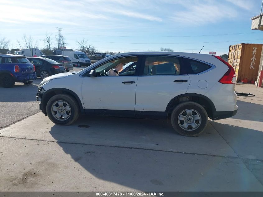 2016 Honda Cr-V Lx VIN: 5J6RM4H34GL096672 Lot: 40817478