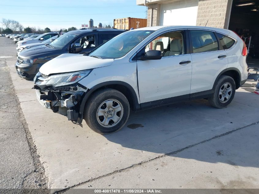 2016 Honda Cr-V Lx VIN: 5J6RM4H34GL096672 Lot: 40817478