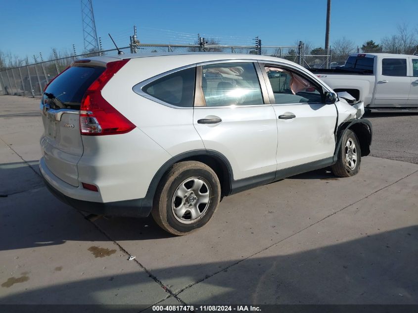 2016 Honda Cr-V Lx VIN: 5J6RM4H34GL096672 Lot: 40817478