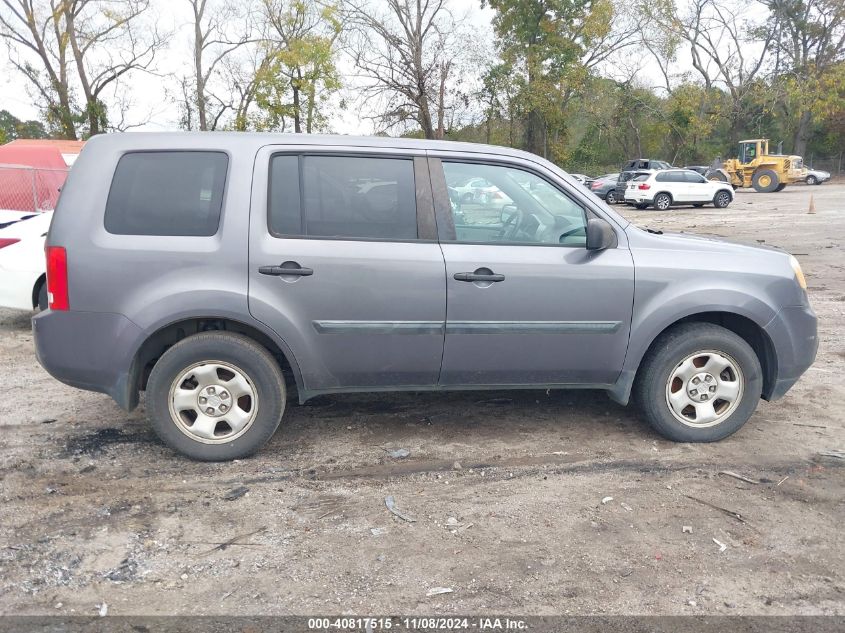 2015 Honda Pilot Lx VIN: 5FNYF3H26FB021650 Lot: 40817515