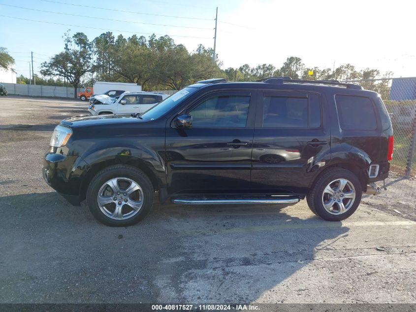 2013 Honda Pilot Ex-L VIN: 5FNYF3H50DB044252 Lot: 40817527