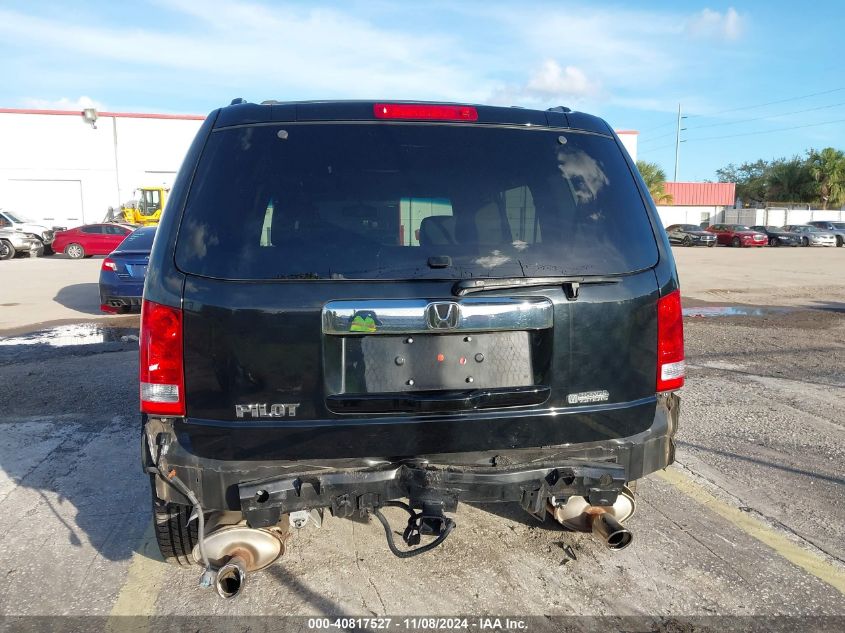 2013 Honda Pilot Ex-L VIN: 5FNYF3H50DB044252 Lot: 40817527