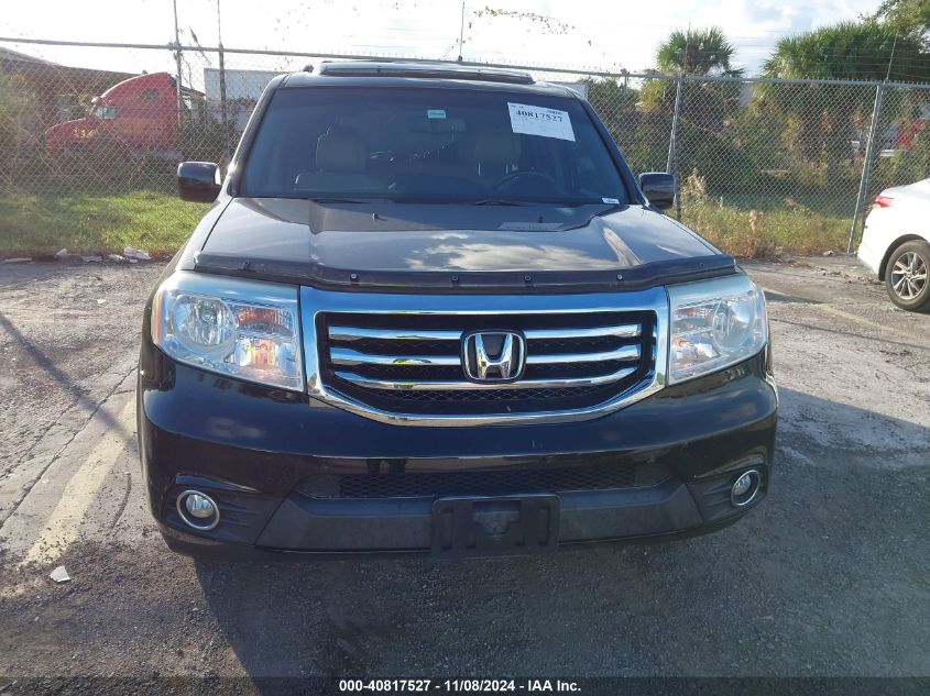 2013 Honda Pilot Ex-L VIN: 5FNYF3H50DB044252 Lot: 40817527