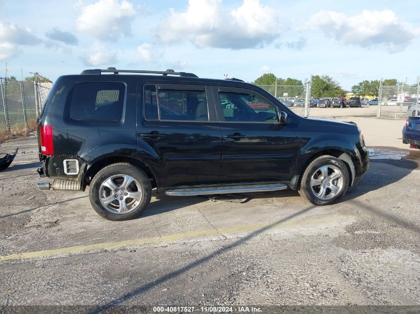 2013 Honda Pilot Ex-L VIN: 5FNYF3H50DB044252 Lot: 40817527