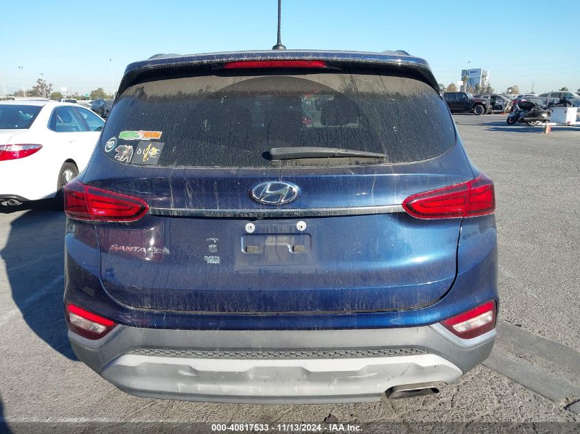 2019 Hyundai Santa Fe Se VIN: 5NMS23AD3KH031574 Lot: 40817533