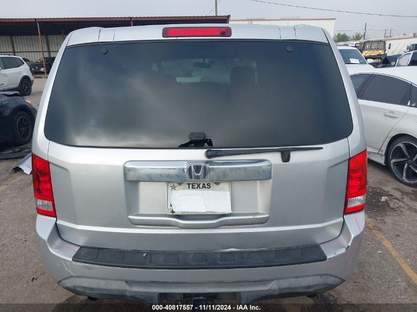 2012 Honda Pilot Lx VIN: 5FNYF3H23CB010620 Lot: 40817557