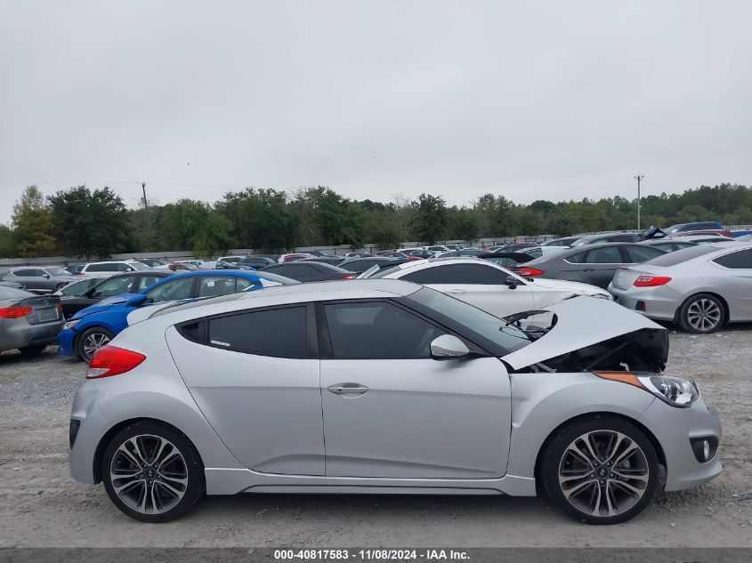 2016 Hyundai Veloster Turbo VIN: KMHTC6AE1GU300484 Lot: 40817583