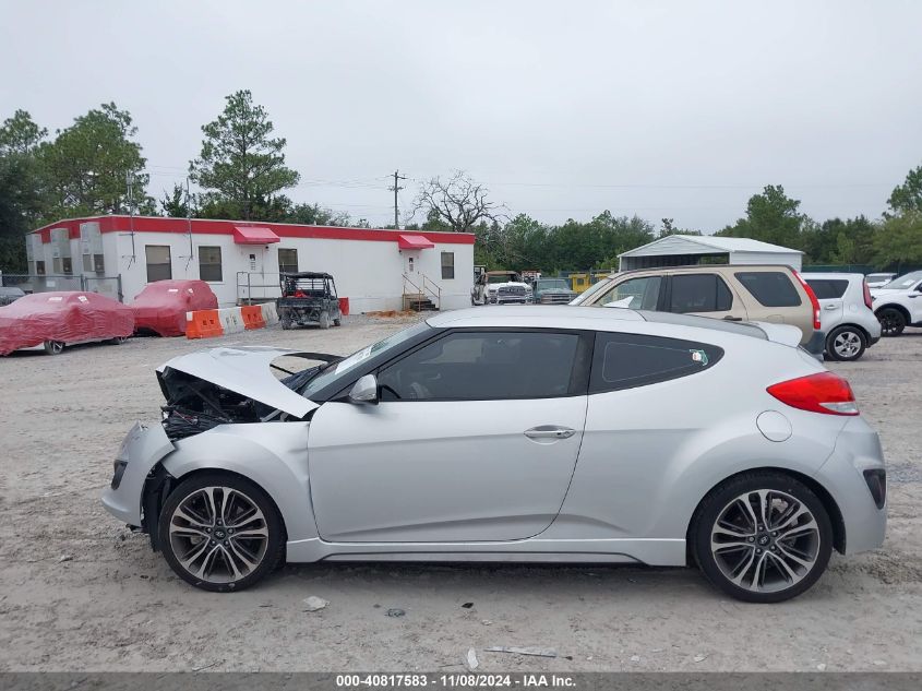 2016 Hyundai Veloster Turbo VIN: KMHTC6AE1GU300484 Lot: 40817583