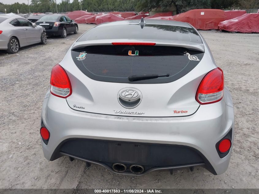 2016 Hyundai Veloster Turbo VIN: KMHTC6AE1GU300484 Lot: 40817583