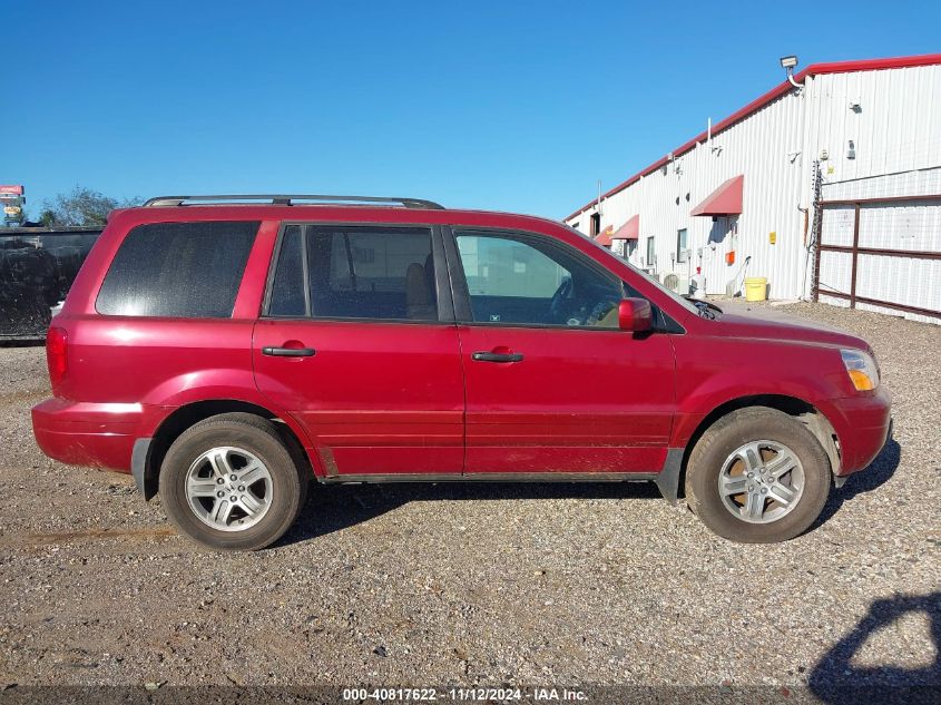 2005 Honda Pilot Ex-L VIN: 5FNYF186X5B019597 Lot: 40817622