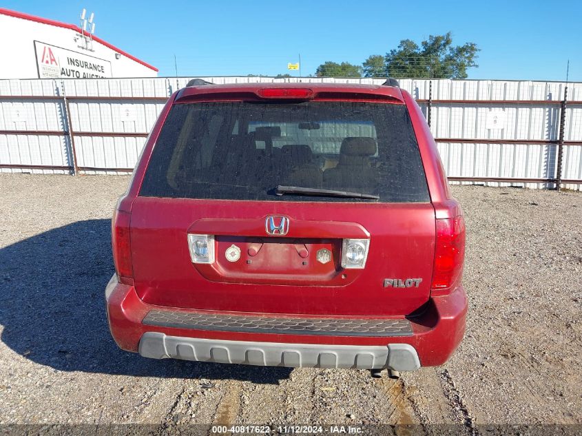 2005 Honda Pilot Ex-L VIN: 5FNYF186X5B019597 Lot: 40817622