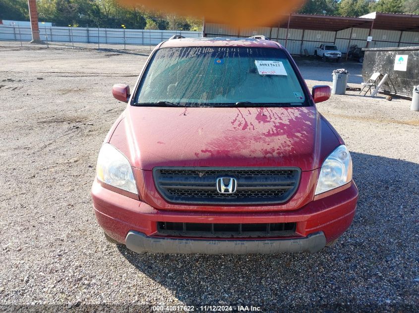 2005 Honda Pilot Ex-L VIN: 5FNYF186X5B019597 Lot: 40817622