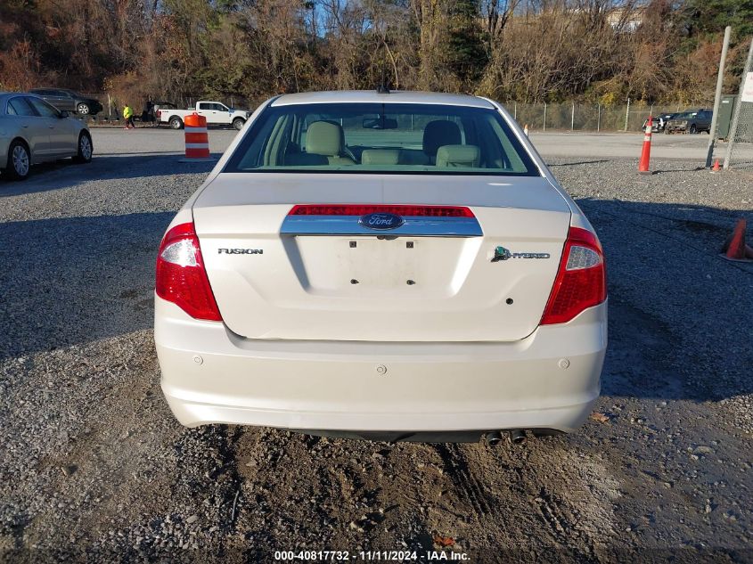 2010 Ford Fusion Hybrid VIN: 3FADP0L34AR287532 Lot: 40817732