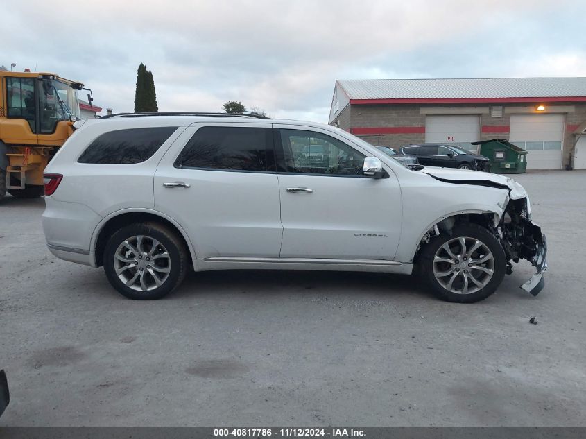 2018 Dodge Durango Citadel Awd VIN: 1C4SDJETXJC515240 Lot: 40817786