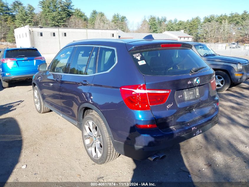 2017 BMW X3 xDrive28I VIN: 5UXWX9C32H0T24643 Lot: 40817874