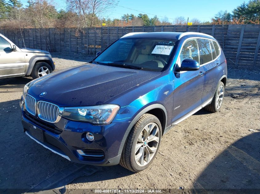 2017 BMW X3 xDrive28I VIN: 5UXWX9C32H0T24643 Lot: 40817874