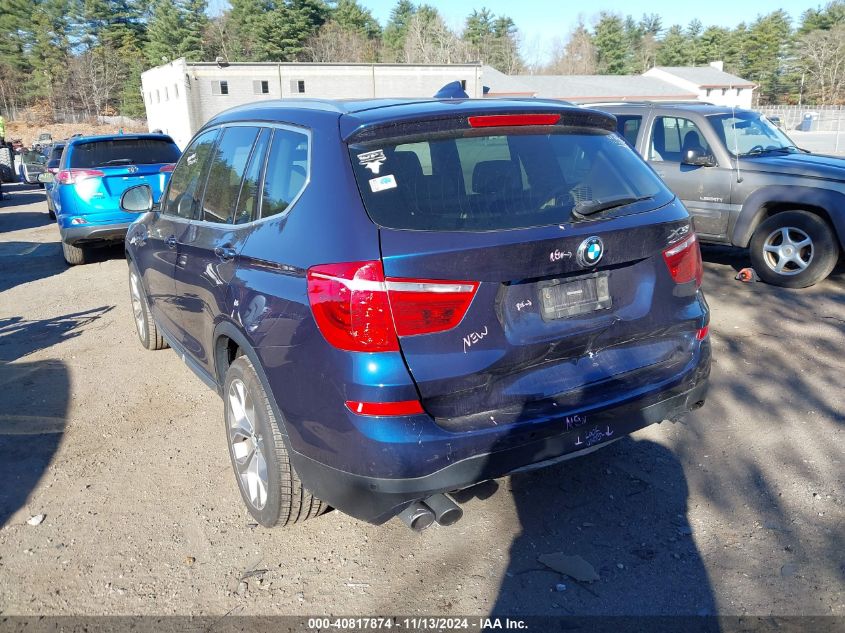 2017 BMW X3 xDrive28I VIN: 5UXWX9C32H0T24643 Lot: 40817874