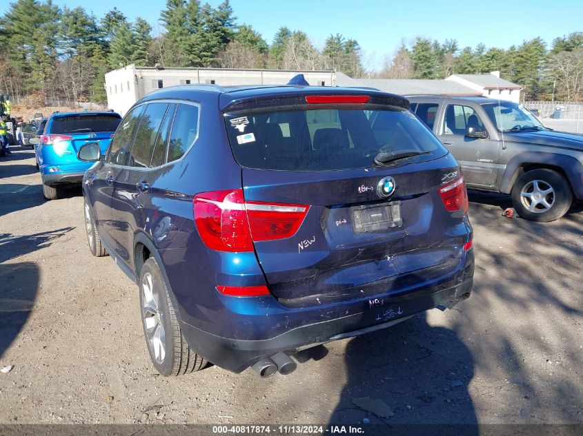 2017 BMW X3 xDrive28I VIN: 5UXWX9C32H0T24643 Lot: 40817874