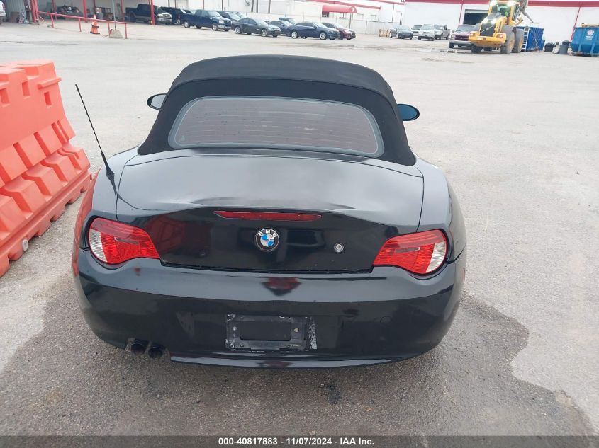 2007 BMW Z4 3.0I VIN: 4USBU33587LW73045 Lot: 40817883