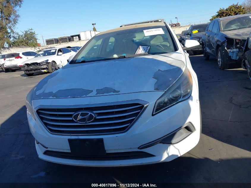 2016 Hyundai Sonata Se VIN: 5NPE24AF6GH300309 Lot: 40817896