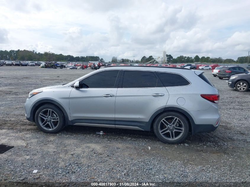 2018 Hyundai Santa Fe Limited Ultimate VIN: KM8SR4HF2JU289158 Lot: 40817903