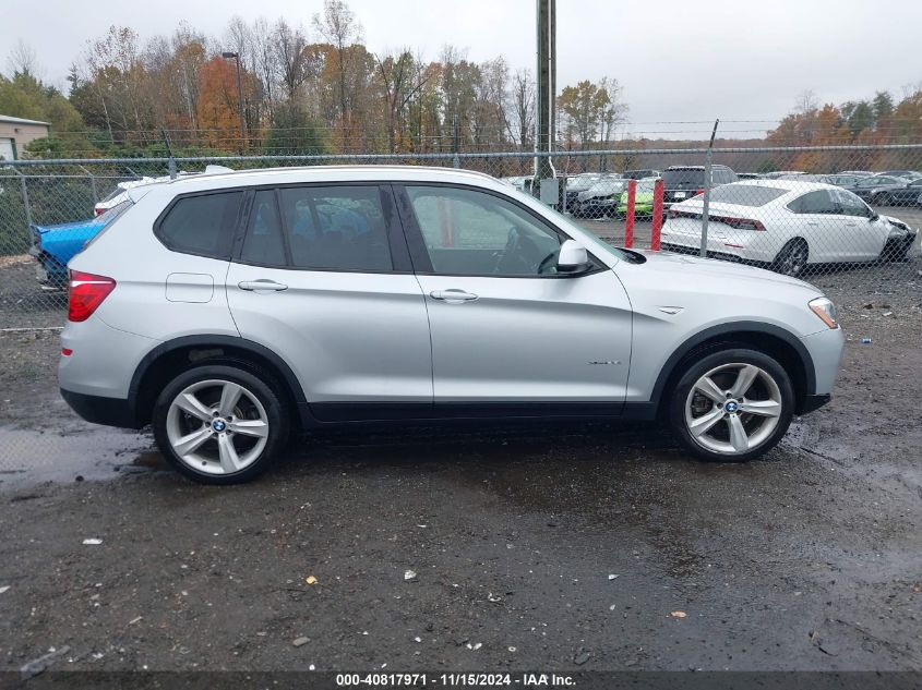 2017 BMW X3 xDrive28I VIN: 5UXWX9C31H0W76497 Lot: 40817971