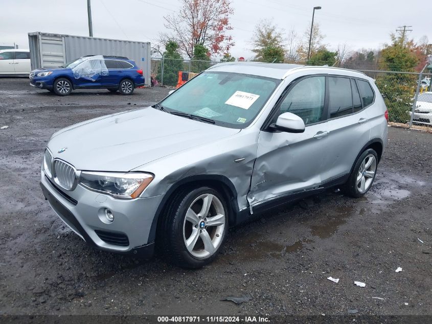 VIN 5UXWX9C31H0W76497 2017 BMW X3, Xdrive28I no.2