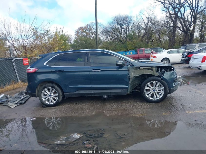 2019 Ford Edge Titanium VIN: 2FMPK4K92KBB74452 Lot: 40818015